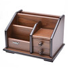 Fat scenery storage box wooden living room coffee table desktop pen holder glasses business card storage box creative office drawer-type storage box imitation mahogany pen holder storage box