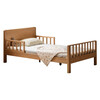 Genji Muyu Children's Furniture Children's Bed Solid Wood Single Bed for Boys and Girls 1.2m Simple Baby Spliced Large Bed with Guardrails Small Bed Bed (Including Large Guardrails + Small Guardrails*2) + Mattress J96 1500mm*2000mm