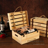 Art Bird Red Wine Wooden Box Six Bottles Red Wine Box Wine Packaging Box Gift Box Hollow Style Universal Version Can Be Customized in Bulk