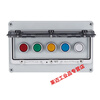 Risheng button box outdoor emergency stop switch button with waterproof box body IP67 industrial emergency stop control box one reset button