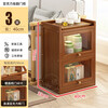 Tangpeng Bamboo Storage Rack Nanzhu Tea Rack Sofa Side Cabinet Rack Home Living Room Kitchen Tea Cabinet Upgraded to deepen 33CM 40 long 3 layers