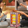 Geshu stove heater five-sided heating stove indoor living room tea making stove electric stove barbecue stove household extra large gold