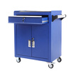 Hasdick HKCL-636 Auto Repair Tool Cart Hardware Tool Cabinet Multi-Function Mobile Repair Cabinet Double Drawer (With Back Plate) Blue