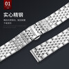 Suitable for Citizen watch strap original light kinetic energy steel strap stainless steel strap butterfly buckle Sky Eagle Orange stainless steel bracelet black 21mm