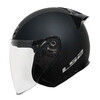 LS2 new motorcycle helmet quarter helmet electric moped four seasons large tail large size men and women half helmet OF608 matte black 3XL (recommended 61-62CM)