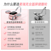 Merrick Abdominal Wheel Automatic Rebound Elbow Support Full Screen Fast Charging Abdominal Wheel Home Fitness Equipment Abdominal Slimming Magic Full Screen Smart Model + TypeC Fast Charging + Anti-Slip Kneeling Mat Pink