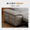 Yang Zhaiji electric sofa bed with zero wall function sofa living room Italian minimalist first layer cowhide Lawrence sofa new 3.70 four-seater + flip coffee table luxury version 2.8mm thickened first layer cowhide