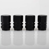 Off-road soldier car tire valve cap valve cover aluminum alloy valve core cap valve core cap universal 8 pieces black