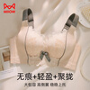 Catman Underwear Female Sexy Lace Small Breast Push-up Bra Top-up Anti-sagging No Wire Ring Push-up Bra Skin Color 34AB