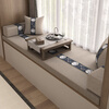 Jimei Life 2025 new style medieval style coconut palm latex new Chinese style bay window mat window sill mat tatami mat removable and washable customizable Songhe Yuyun-White Jade Consult for custom size