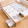 Wanpai under-bed storage box flat household turnover box with wheels drawer clothes storage box under bed storage box 61*40*11cm two-way 4 pulleys