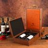 Art Bird Red Wine Box Gift Box Empty Box Wine Packaging Box 2-Pack High-end Paint Box Universal Ready-made (Wine Not Included) Piano Paint Red Sandalwood Wide Edition Double Control Wine Set