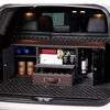 Likani is suitable for Mercedes-Benz GLE450 trunk storage box, Maybach GLS S-class 480 large G GLC300 storage box, T-type password lock, heightened version, coffee color