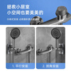 Jingyu all-copper gun ash shower set simple faucet hot and cold triple rain shower head household flower shower head gun ash waterfall faucet