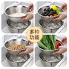 Newair stainless steel basin five-piece set, seasoning basin, rice washing basin and basin drain basket, salad basin, rice sieve and flavor bucket set