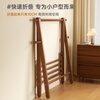 Stable clothes rack floor-standing solid wood coat rack foldable storage rack bedroom clothes rack simple drying 6612H