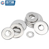 Guwanji 304 stainless steel flat gasket washer round ultra-thin metal screw enlarged and thickened meson washer national standard M2*4.5*0.5 (200 pieces)