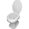 Dry toilet ceramic toilet for the elderly and pregnant women, rural toilet, pit toilet, straight-through flush-free toilet, new enlarged base, large square mouth + upgraded thickening 4cm 220mm