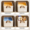 Nature House Tianshan Cotton and Linen Storage Basket Wardrobe Storage Box Sorting and Layering Artifact Clothes Storage Box Storage Box Organizing Box Thickened Tianshan Cotton and Linen Built-in Steel Frame Washable (47*28*20) Upgraded PP Bottom Plate No Odor
