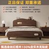 Heinekens solid wood children's bed car cartoon style boy's bed 1.5 2 meters golden red sandalwood single bed black walnut color bed + 10CM3D silk coconut palm mattress 1200mm*1900mm