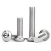 Jinchao 316 stainless steel pan head hexagon socket screws semi-round head screws round cup umbrella head bolts M3M4M5M6M8 M3*16 (50 pcs)