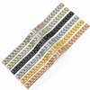 VMKM is suitable for Longines ck Citizen small green watch small gold watch stainless steel women's small size stainless steel watch strap 10m8mm silver interface width 10mm