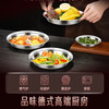 SSGP 34 steel 316 stainless steel plate food grade dish soup basin basin soup plate 22cm pack of two No. 1 member store