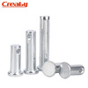 Creaby galvanized GB882 pin flat head with hole pin pin cylindrical pin positioning pin M8x90 10 sets white zinc plated
