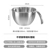 Shuangshan 304 stainless steel cooking bowl with handle kitchen egg cream whipping basin salad instant noodle mixing bowl stainless steel with handle (diameter 14.5*height 8.5cm) 1L