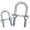 Tianzhuo hardware with nut baffle set galvanized carbon steel U-bolt screw U-shaped card U-shaped pipe clamp fixed buckle ride M6*20*50 5 sets