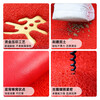 Jushiyi Ping An Anti-slip Mat Wire Circle Floor Mat Thickened Door Non-slip Carpet Welcome Floor Mat Rubber Foot Commercial Entry Door Mat Anti-Slip Carpet 80*120cm Red Ping An