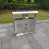 Customized outdoor trash can, garbage kiosk, large outdoor peel box, steel and wood scenic area, four-category metal box trash can, custom-made extra-large galvanized sheet