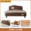 Heinekens solid wood children's bed car cartoon style boy's bed 1.5 2 meters golden red sandalwood single bed black walnut color bed + 10CM3D silk coconut palm mattress 1200mm*1900mm
