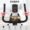 Dynamic bicycle home fitness bicycle indoor silent sports equipment cycling weight loss adult exercise pedal machine black heart rate detection + instrument recording + bracket