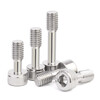 Jinchao 304 stainless steel hexagonal anti-loosening screws half-thread bolts M3M4M5M6M8M10 M3*25 (5 pieces) knurled
