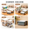 Xitianlong desktop storage box multi-functional storage box toy medicine storage box organizer box smoked ash 16 liters 3 pack
