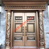Meikejie gate rural double door new style villa self-built house four-open hall door household entrance door entrance door exterior door direct sales sample customization