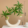 Fan Yejia's high-end simulated water stone ficus vase, high-end sense set, simulated fake flowers, living room decoration ornaments, imitation green plants