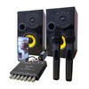 High-power Bluetooth amplifier board ZK-AM100KTV microphone and audio all-in-one machine 2.1 channel TPA3116D2 without shell