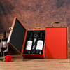 Art Bird Red Wine Box Gift Box Empty Box Wine Packaging Box 2-Pack High-end Paint Box Universal Ready-made (Wine Not Included) Piano Paint Red Sandalwood Wide Edition Double Control Wine Set