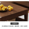 Siguyuan solid wood coffee table living room household size simple modern European tea cabinet slate double layer tea table with drawers new four-drawn wood color 120x60x45cm self-installation