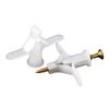 Shantou Lincun aircraft plastic expansion tube gypsum board rubber plug screw expansion bolt butterfly type hollow brick self-tapping expansion plug rubber plug bolt aircraft expansion tube (with nails) (1 pack / about 50 pieces)