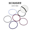 Beauty language black thin rope hair rope rubber band 100 high elastic rubber bands hair rope hair ring head rope leather case MF0615