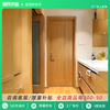 Ling Yuxun folding door bedroom door bathroom door toilet folding door trackless sliding door sliding custom product Sanqi folding door display 01