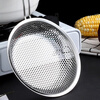 Jekero colander, stainless steel colander, kitchen utensil filter, frying pan, oil grid, noodle and dumpling spoon, wooden handle colander