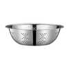 Lan Shengjia food-grade stainless steel drain basin leaky basin kitchen thickened washbasin rice sieve fruit basket rice washing stove set 15cm-1 kitchen cannot drain