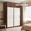 Quanyou Home Nordic log style furniture sliding door wardrobe bedroom wardrobe home sliding door storage storage combination cabinet