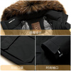 Flying in the Snow Goose Down Jacket Men's Medium Long Hooded Large Fur Collar Thickened Workwear Fashion Casual Business Winter Jacket 185