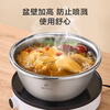 Made in Tokyo, 304 stainless steel basin and sieve five-piece set, vegetable basin, seasoning and basin, marinated meat basin, rice sieve, vegetable washing and draining basket
