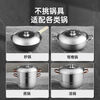 COOKER KING pot lid 304 stainless steel household explosion-proof tempered glass pot lid food grade universal pan lid 32cm suitable for inner diameter 31.8-32.6 32cm food grade 304 stainless steel/explosion-proof and drop-resistant
